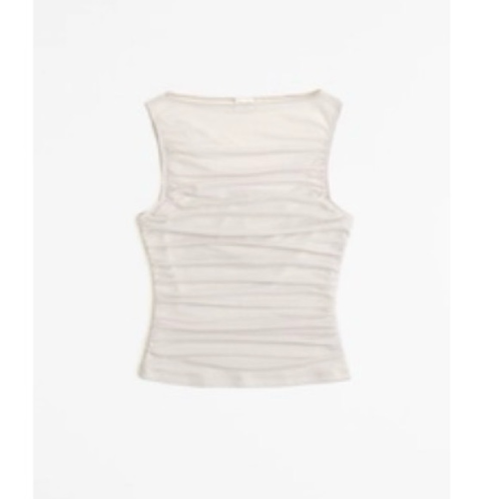 Elegant Cream / black Sleeveless Tops 2 pack